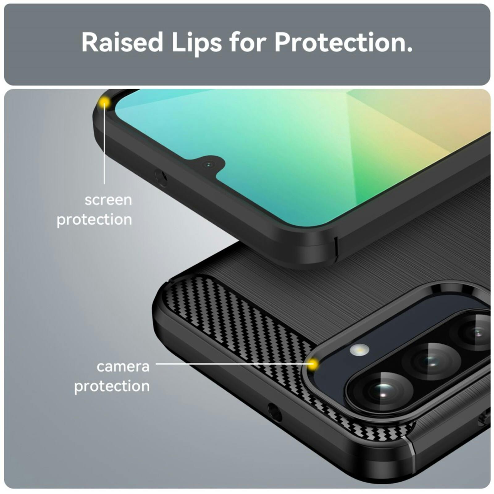 Mocaa Samsung Galaxy A26 5G Schokbestendig Beschermhoesje Zwart