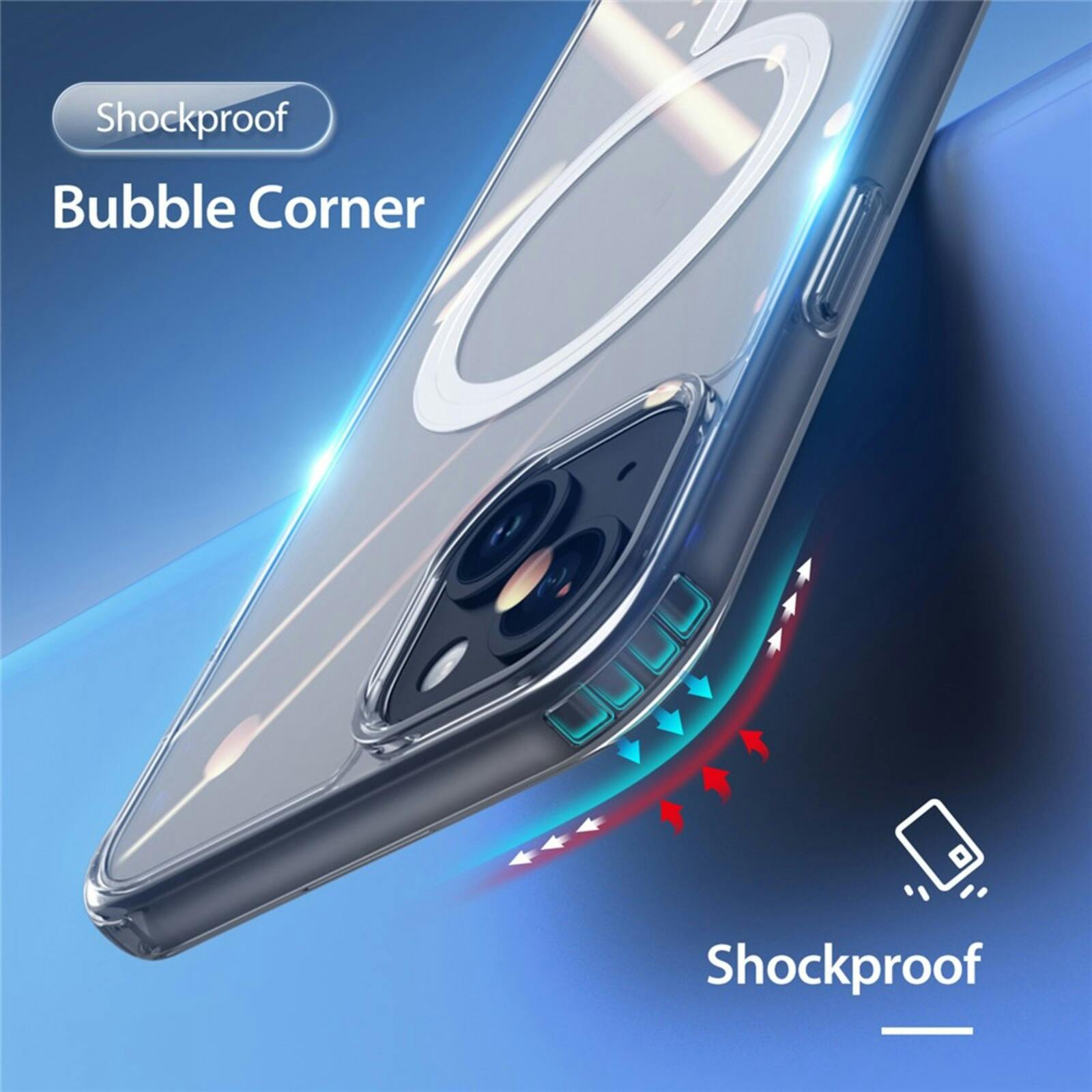 DUX DUCIS Apple iPhone 15 Shockproof MagSafe Hoesje Transparant