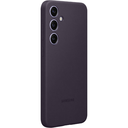 Samsung Galaxy S24 Plus Siliconen Hoesje Dark Violet - Zijkant