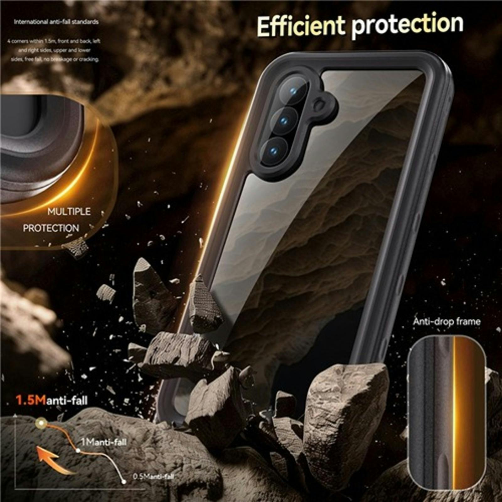 REDPEPPER Samsung Galaxy A56 Dot Pro Waterproof Hoesje Zwart