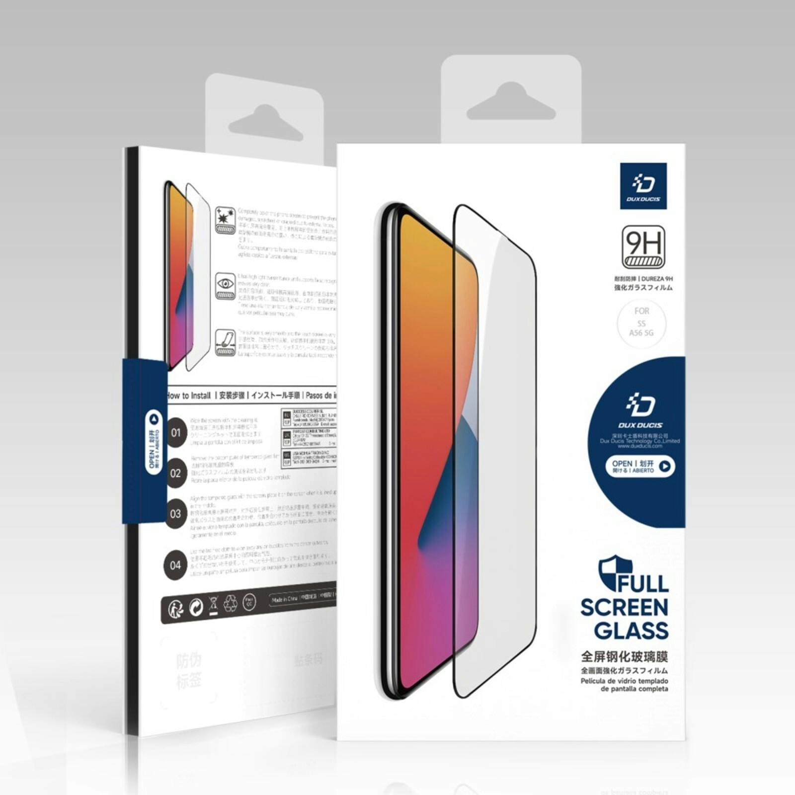 DUX DUCIS Samsung Galaxy A56 Ultra HD Screenprotector Gehard Glas Zwart