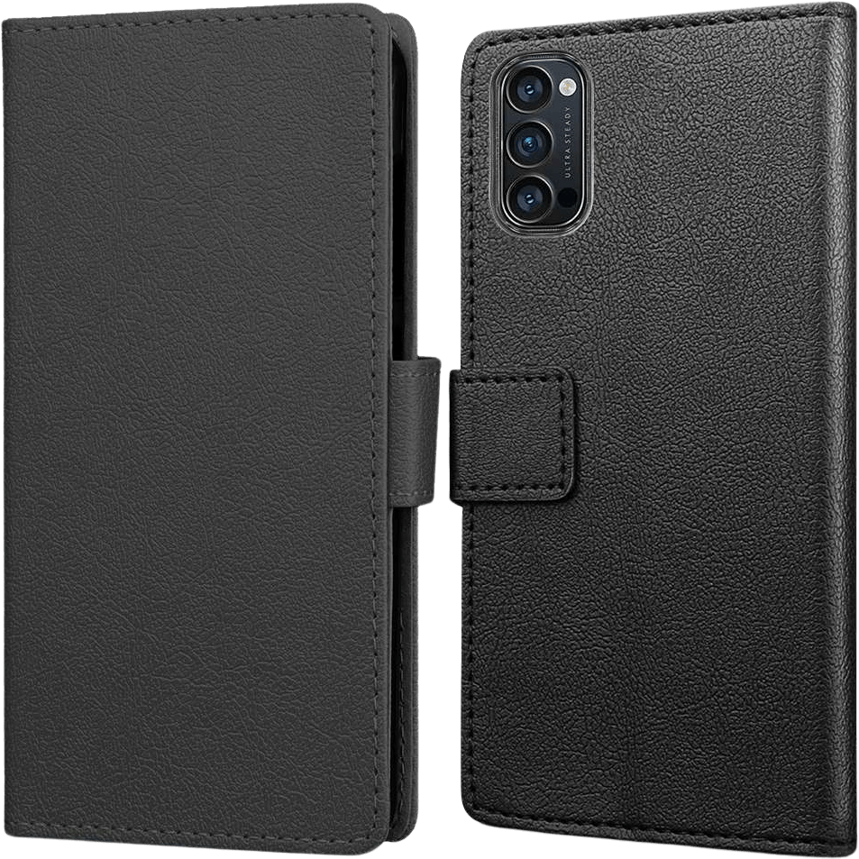 Just in Case OPPO Reno4 Wallet Case Black