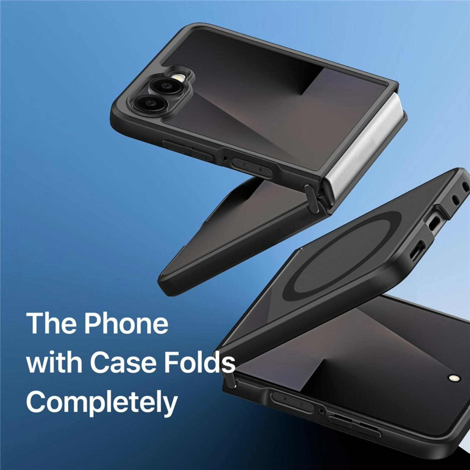 DUX DUCIS Samsung Galaxy Z Flip8 Aimo Series Qi2 Beschermhoesje Zwart