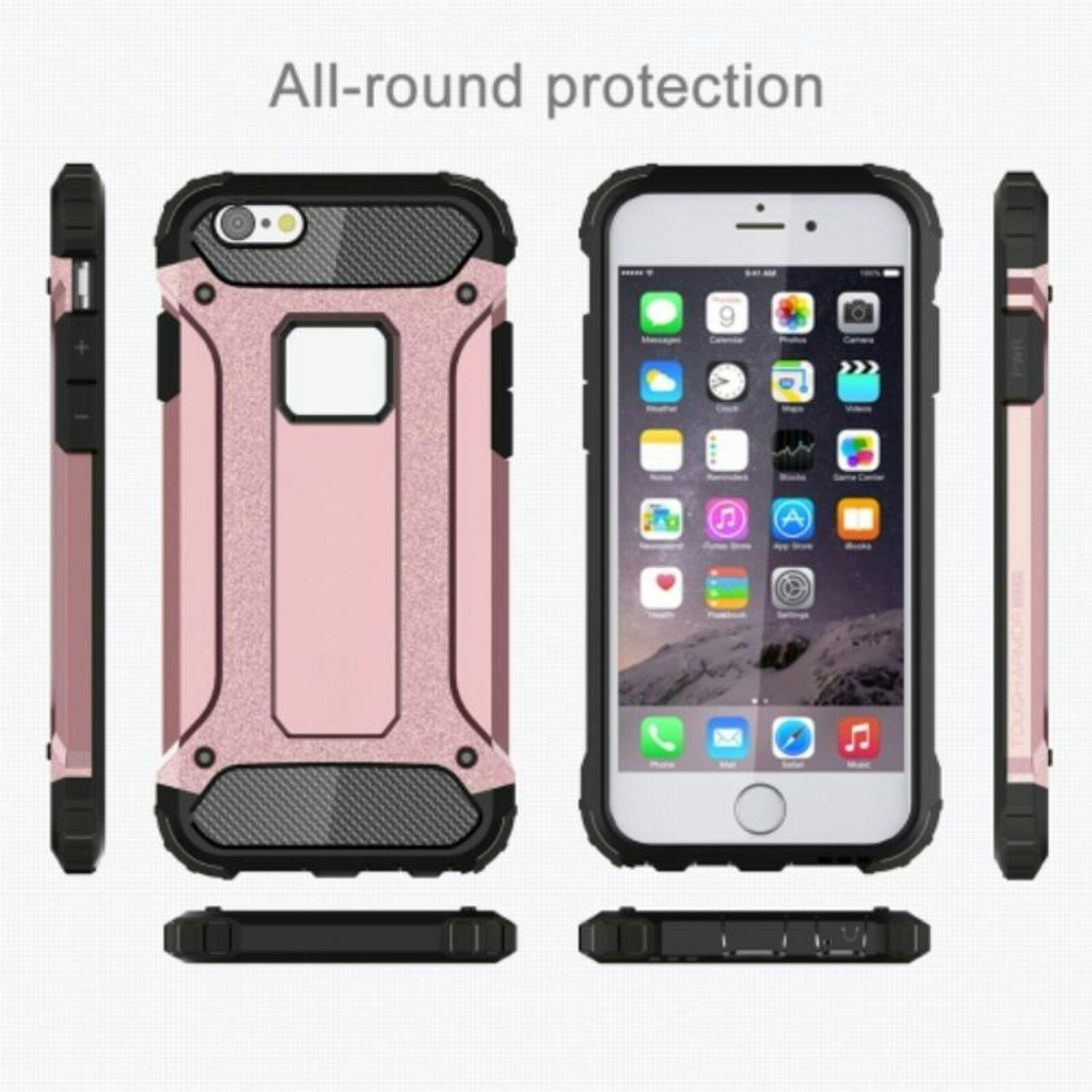 CaseBody iPhone 6 / 6s Hoesje Steel Armor Roségoud