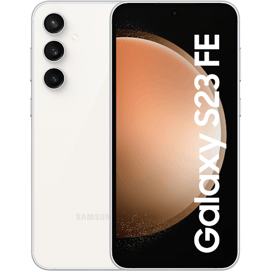 Samsung Galaxy S23 FE 5G Cream - Voorkant & achterkant