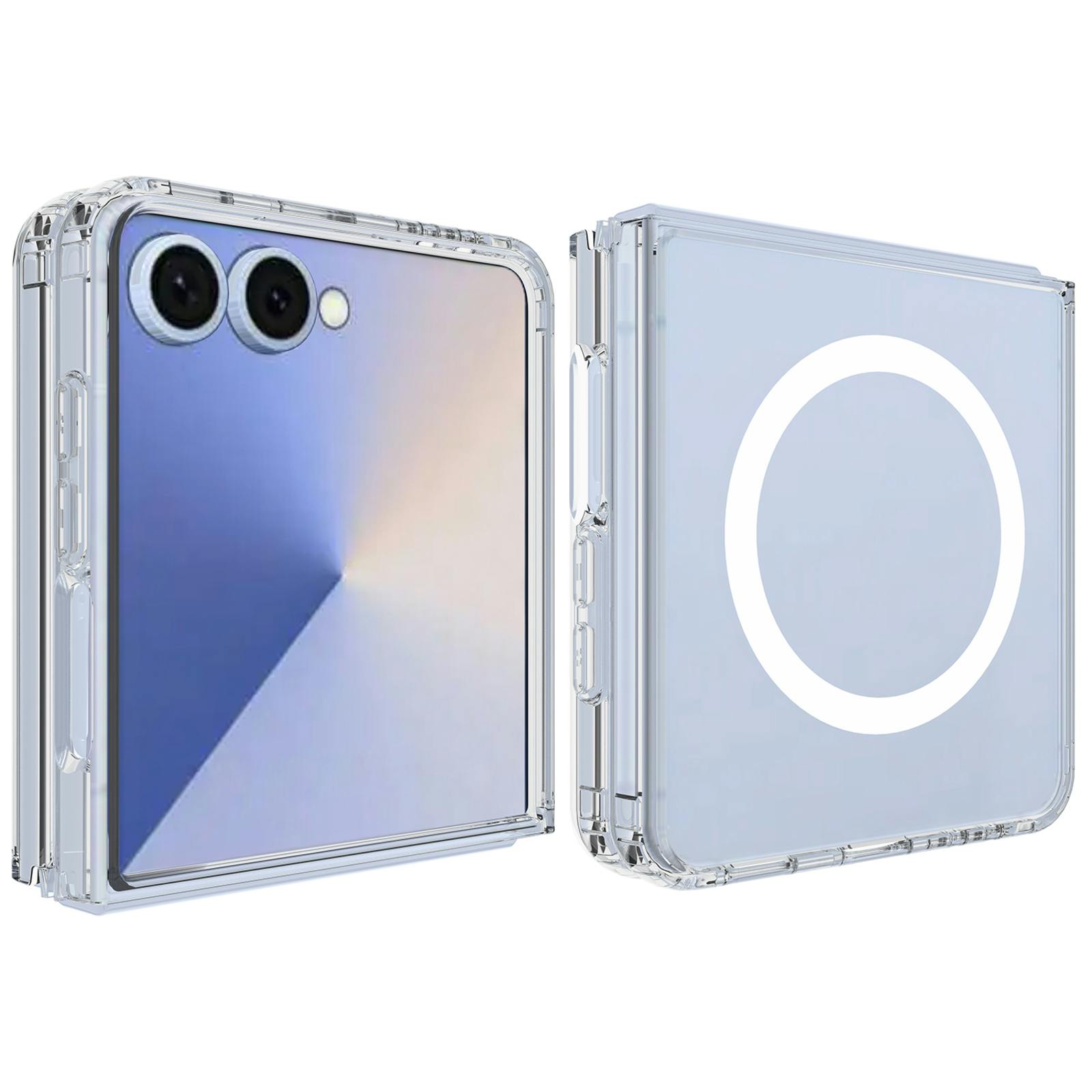 CaseBody Samsung Galaxy Z Flip8 Magnetisch Hoesje Transparant