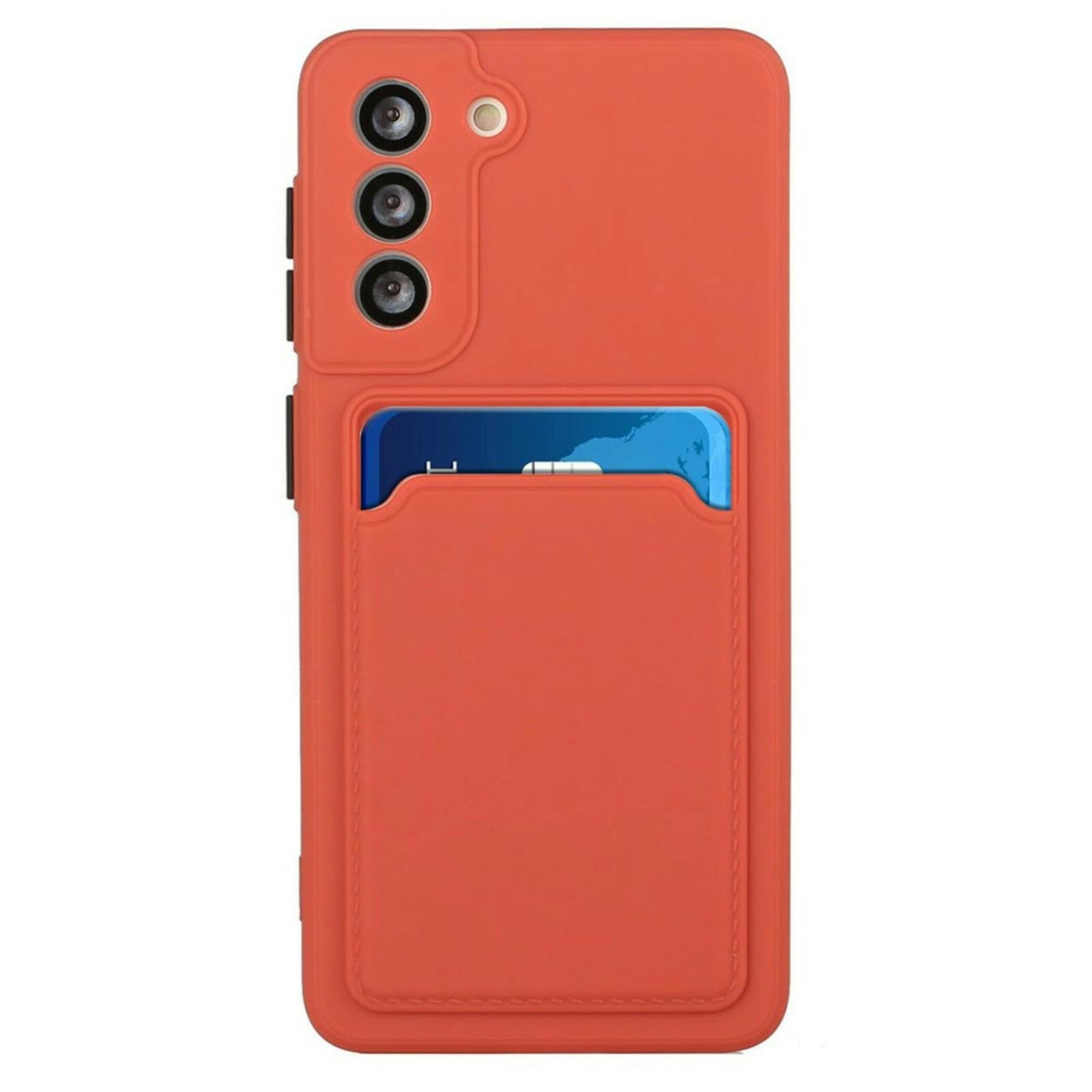 CaseBody Samsung S23 FE Telefoonhoesje met Kaarthouder Roze