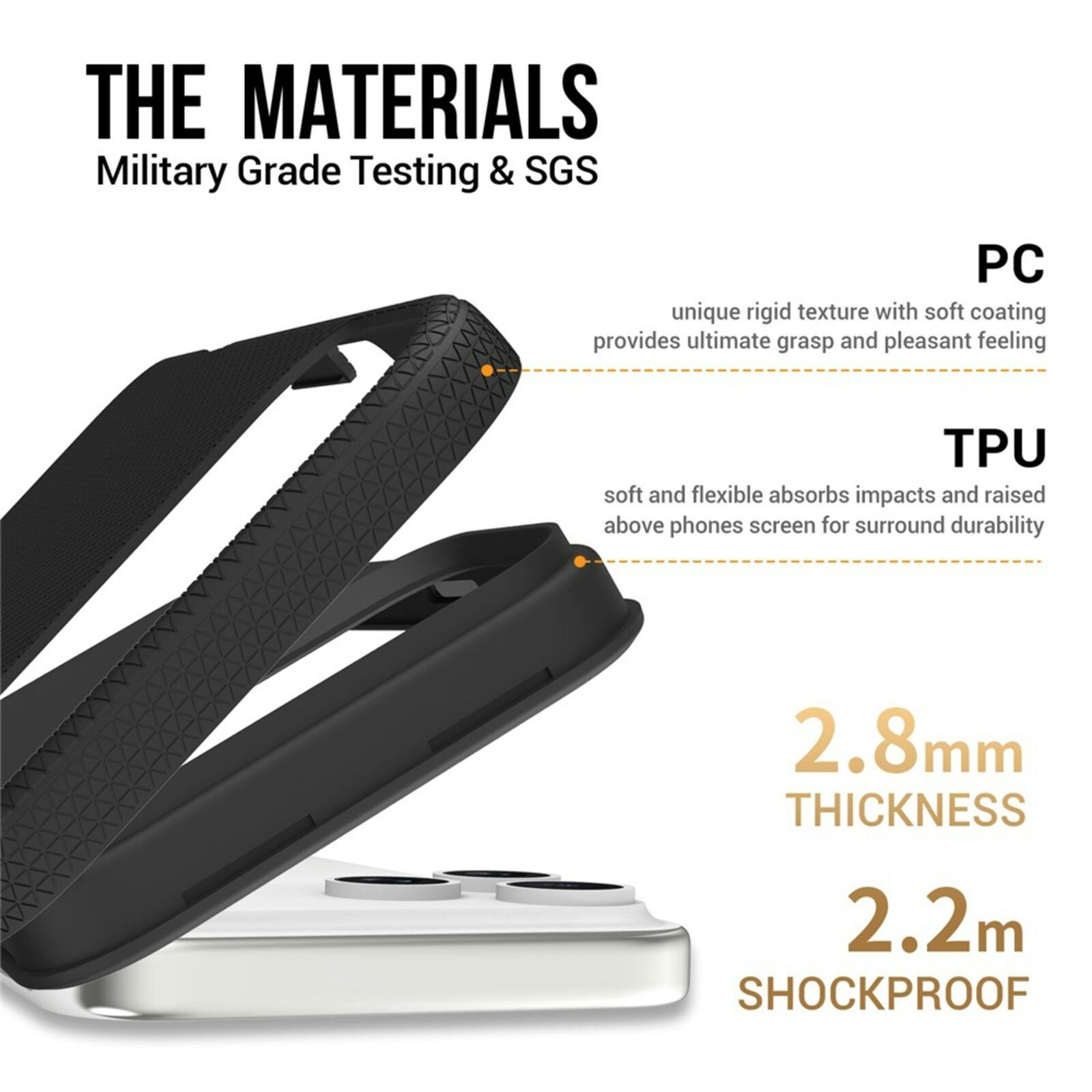 Mocaa Apple iPhone 17 Pro Rugged MagSafe Hoesje Zwart