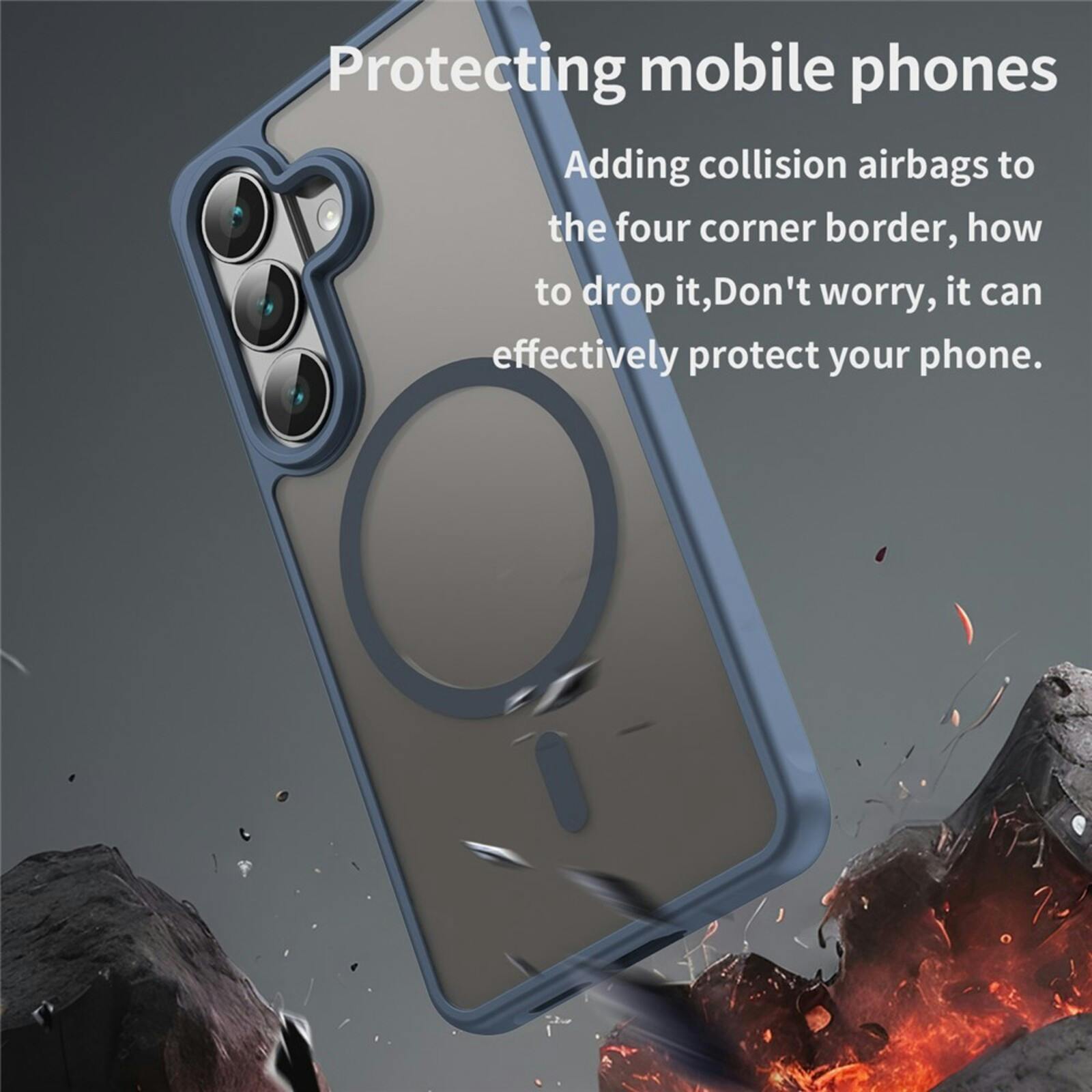 CaseBody Samsung Galaxy S26 Magnetic Case Blauw