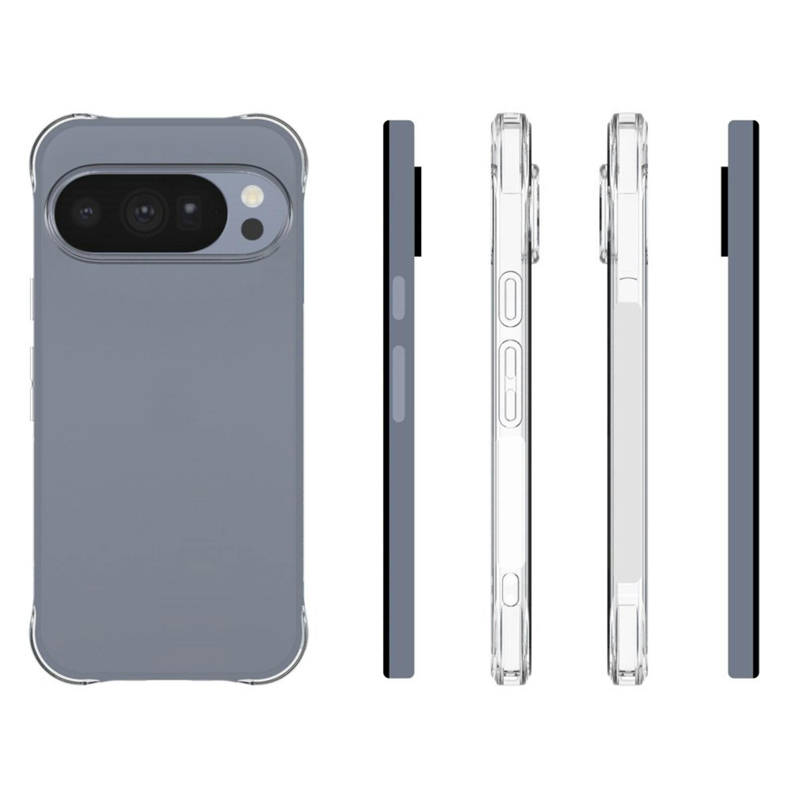 CaseBody Google Pixel 11 Pro Shockproof Hoesje Transparant