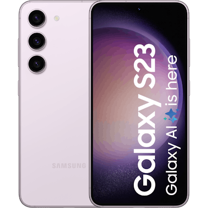 Samsung Galaxy S23 5G Lavender - Voorkant & achterkant