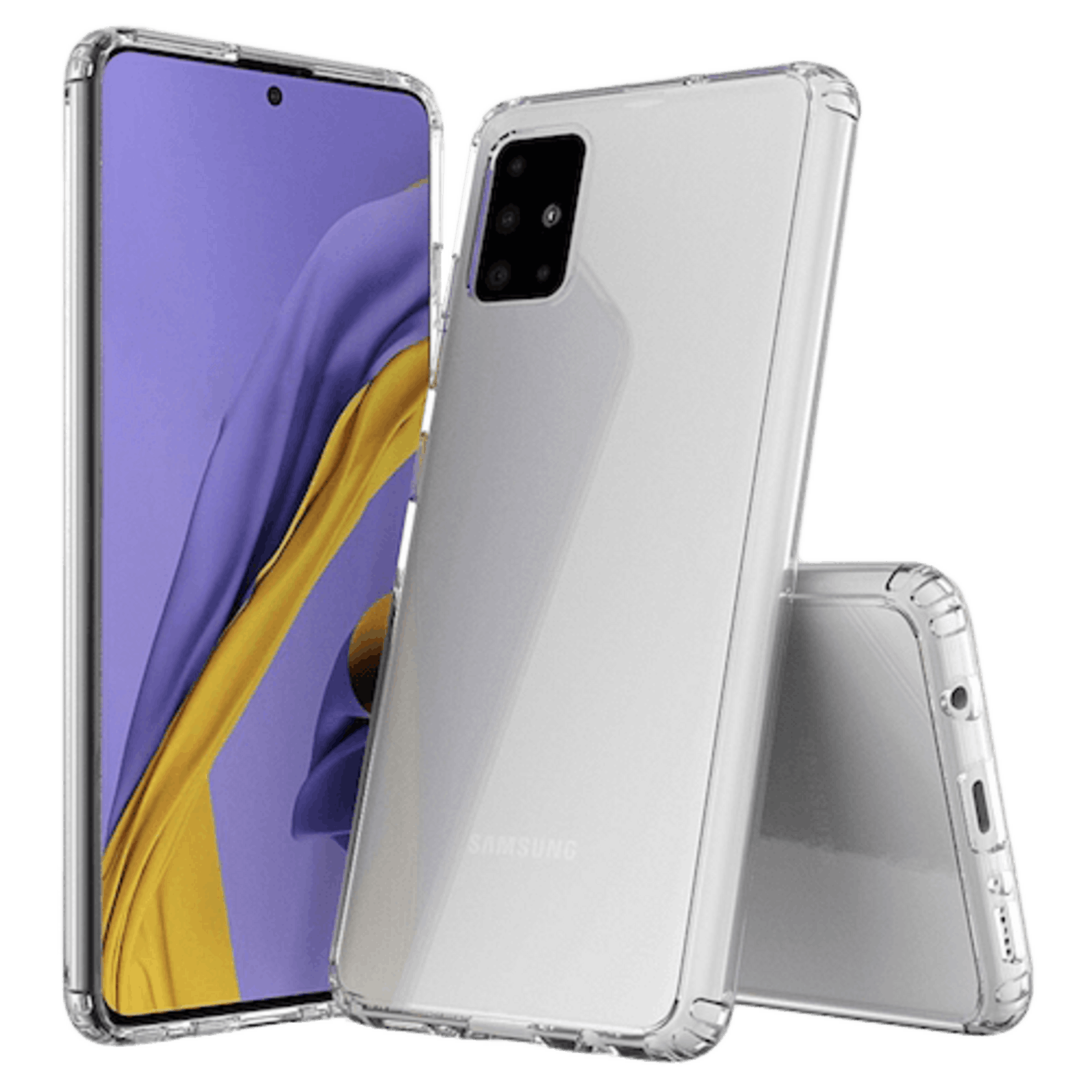 CaseBody Samsung Galaxy A71 Clear Guard Hoesje Transparant