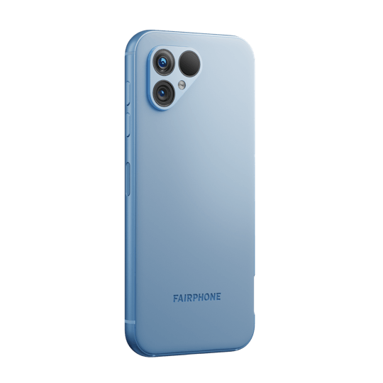 Fairphone 5 Sky Blue - Achterkant