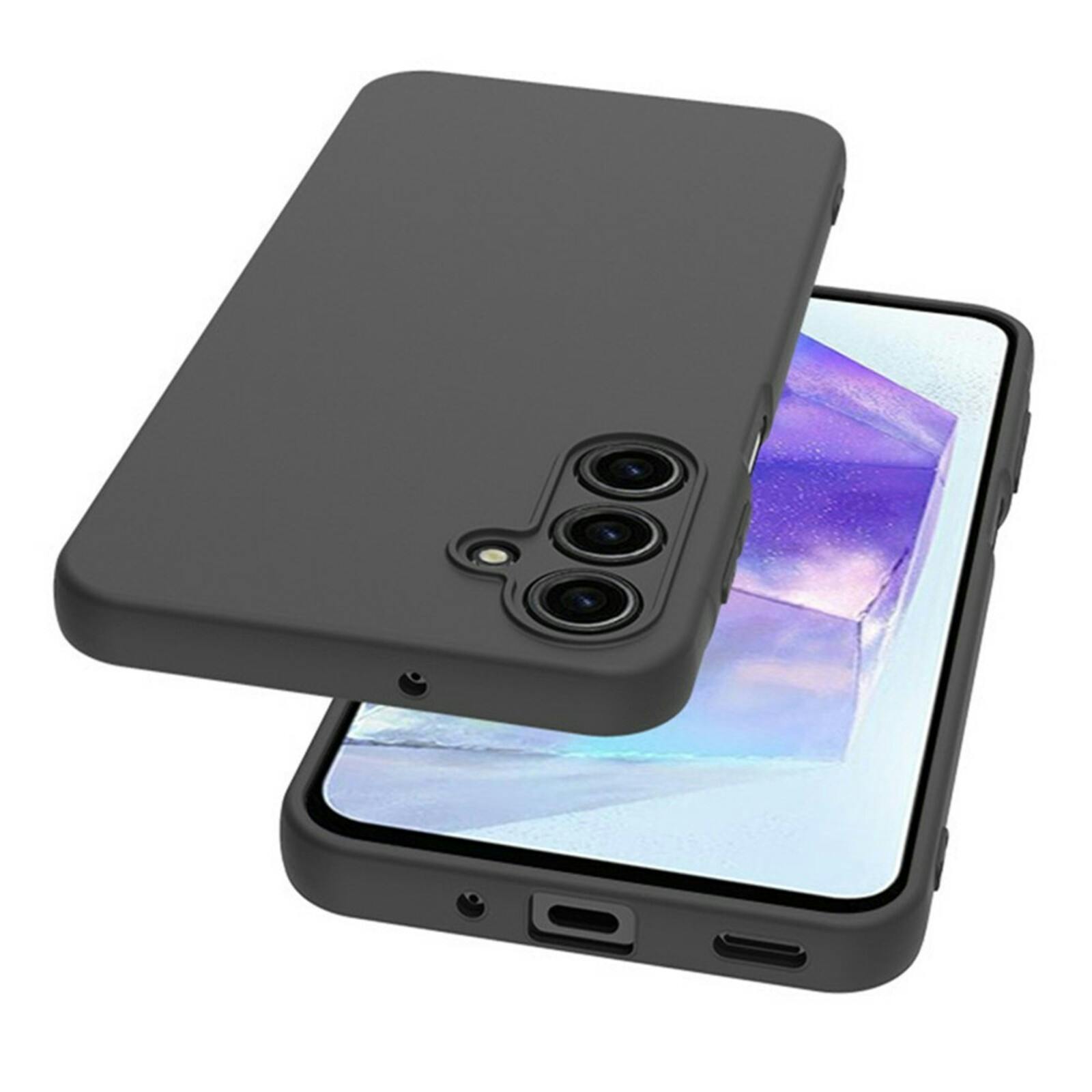 CaseBody Samsung Galaxy A16 Slim-Fit Backcover Zwart