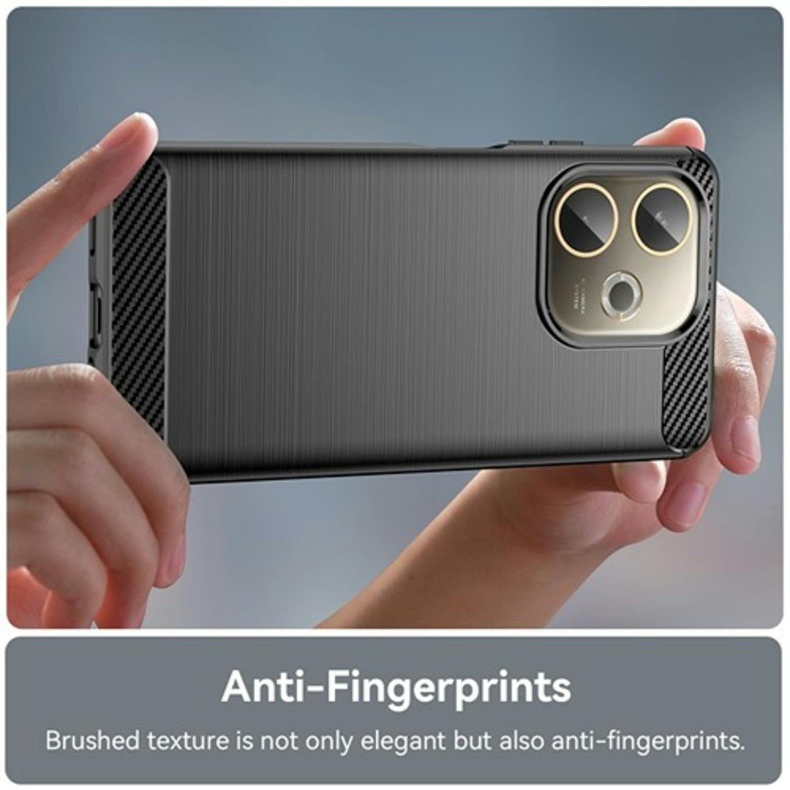 Mocaa Oppo A5 Pro 4G Brushed Hoesje Zwart