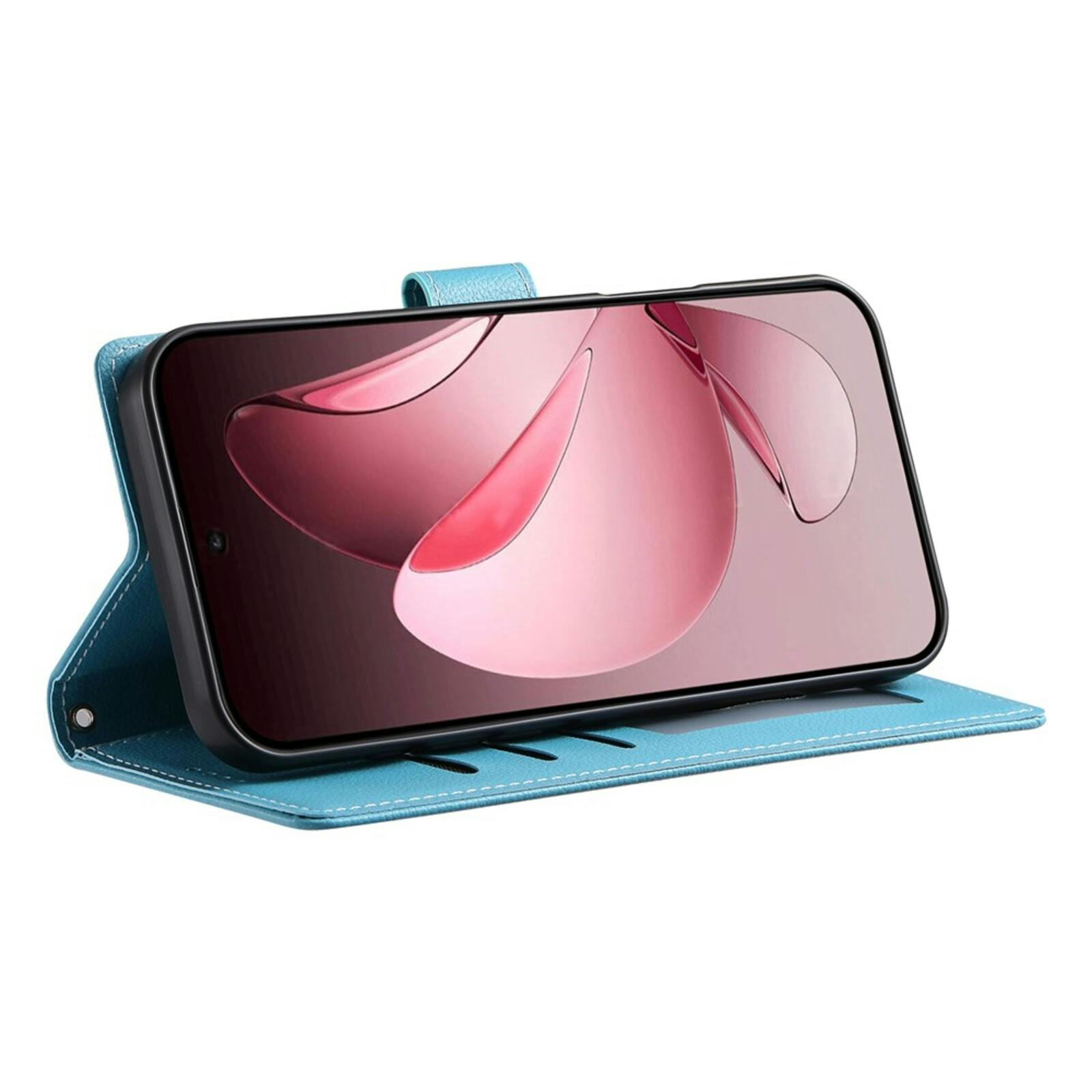 Mocaa Oppo Reno14 F 5G Slim-Fit Bookcase Lichtblauw