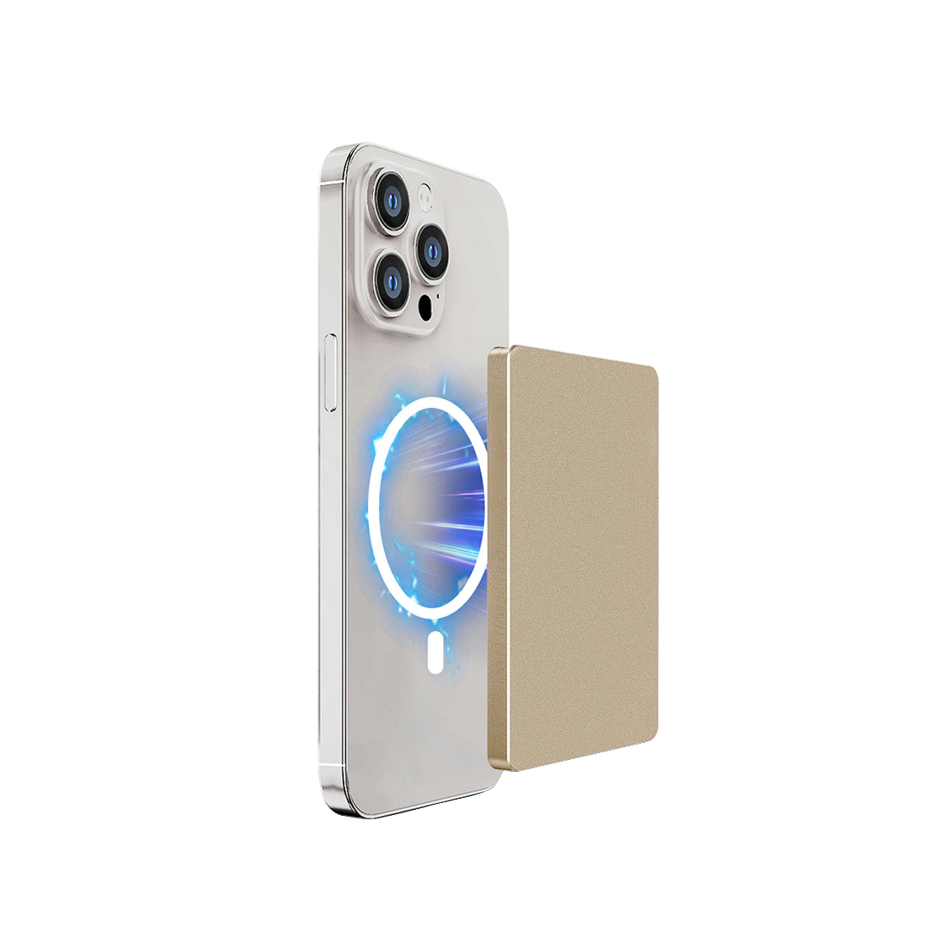 Musthavz MagSlider Luxe Magnetische Kaarthouder Titanium