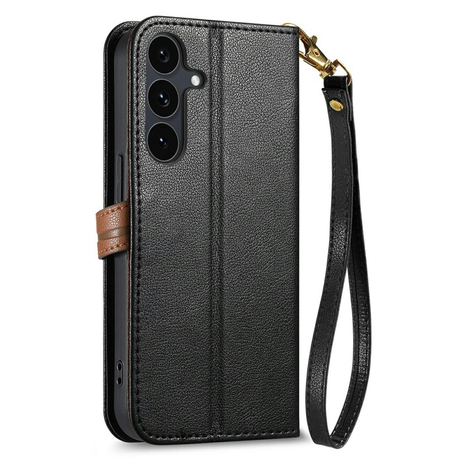 Comfycase Samsung Galaxy S26 FE Book Case met Bladsluiting en Polsband Zwart