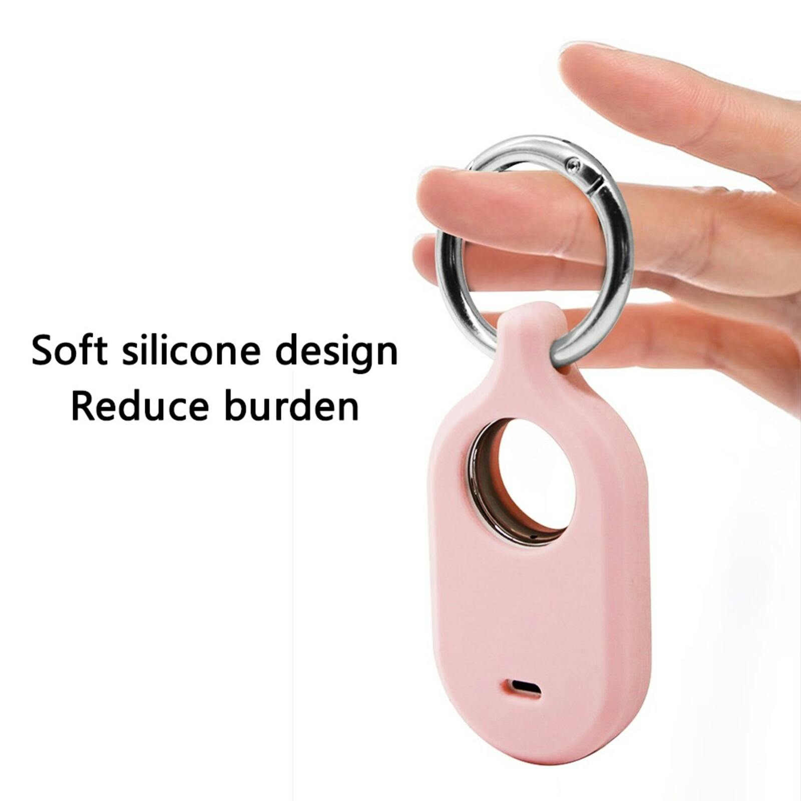 Mocaa Samsung Galaxy SmartTag 2 Siliconen Hoesje Roze