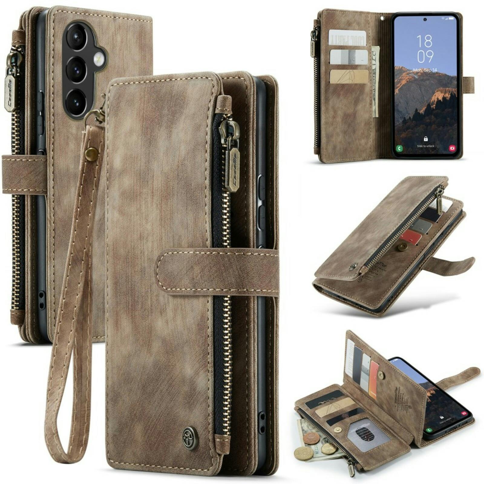 Caseme Samsung A54 Light Wallet Hoesje Bruin