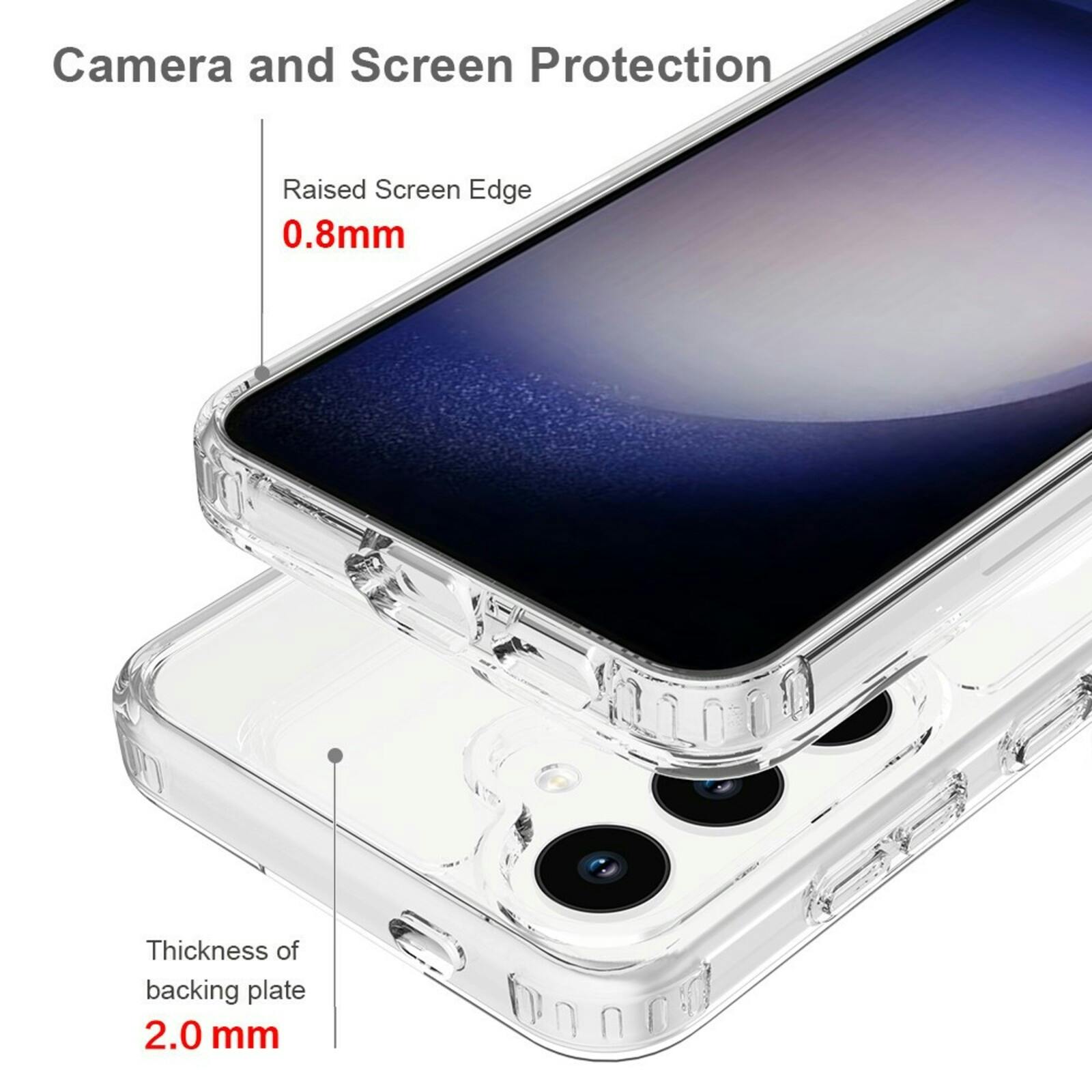 CaseBody Samsung Galaxy S24 Plus Magsafe Airbag Hoesje Transparant