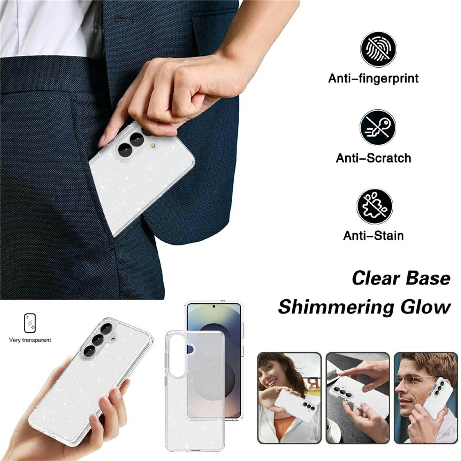 CaseBody Samsung Galaxy S26 Plus Glitz Beschermhoesje Roze