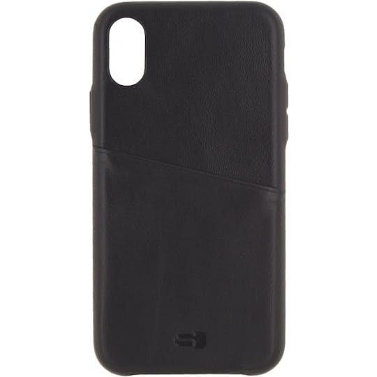 Senza iPhone X / XS Leather Cover Cardslot Black
