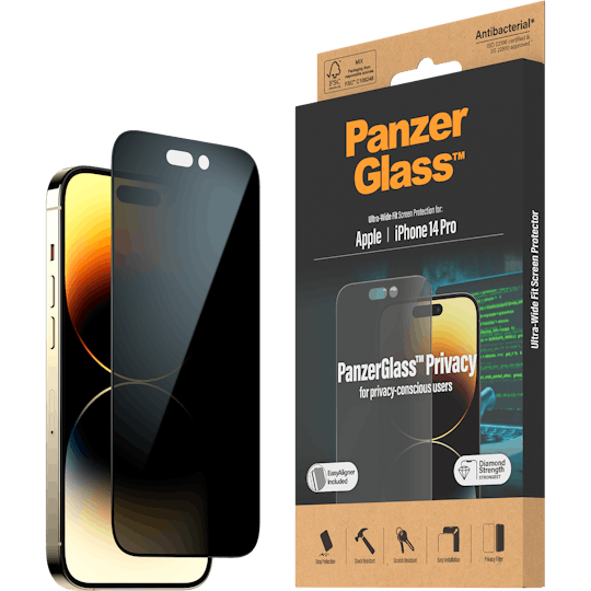 PanzerGlass iPhone 14 Pro Screenprotector Privacy