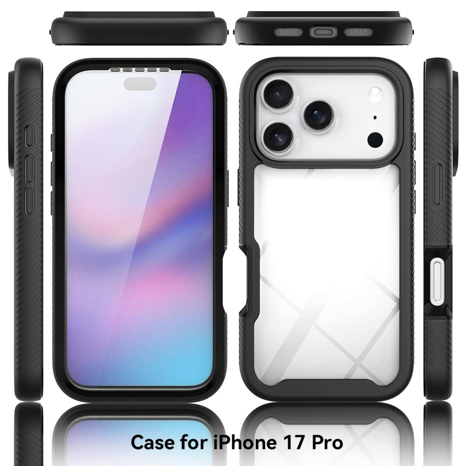 Comfycase Apple iPhone 17 Pro Full Protection Hoesje Zwart