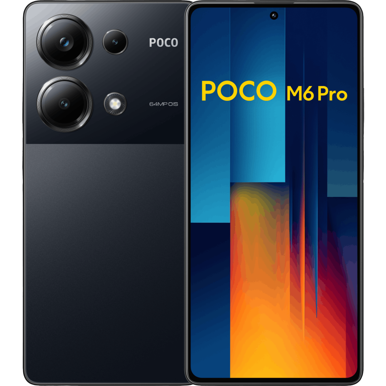 POCO M6 Pro Black - Voorkant & achterkant