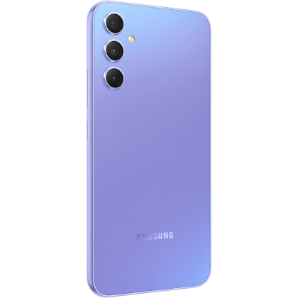 Samsung Galaxy A34 5G Awesome Violet - Aanzicht vanaf rechts