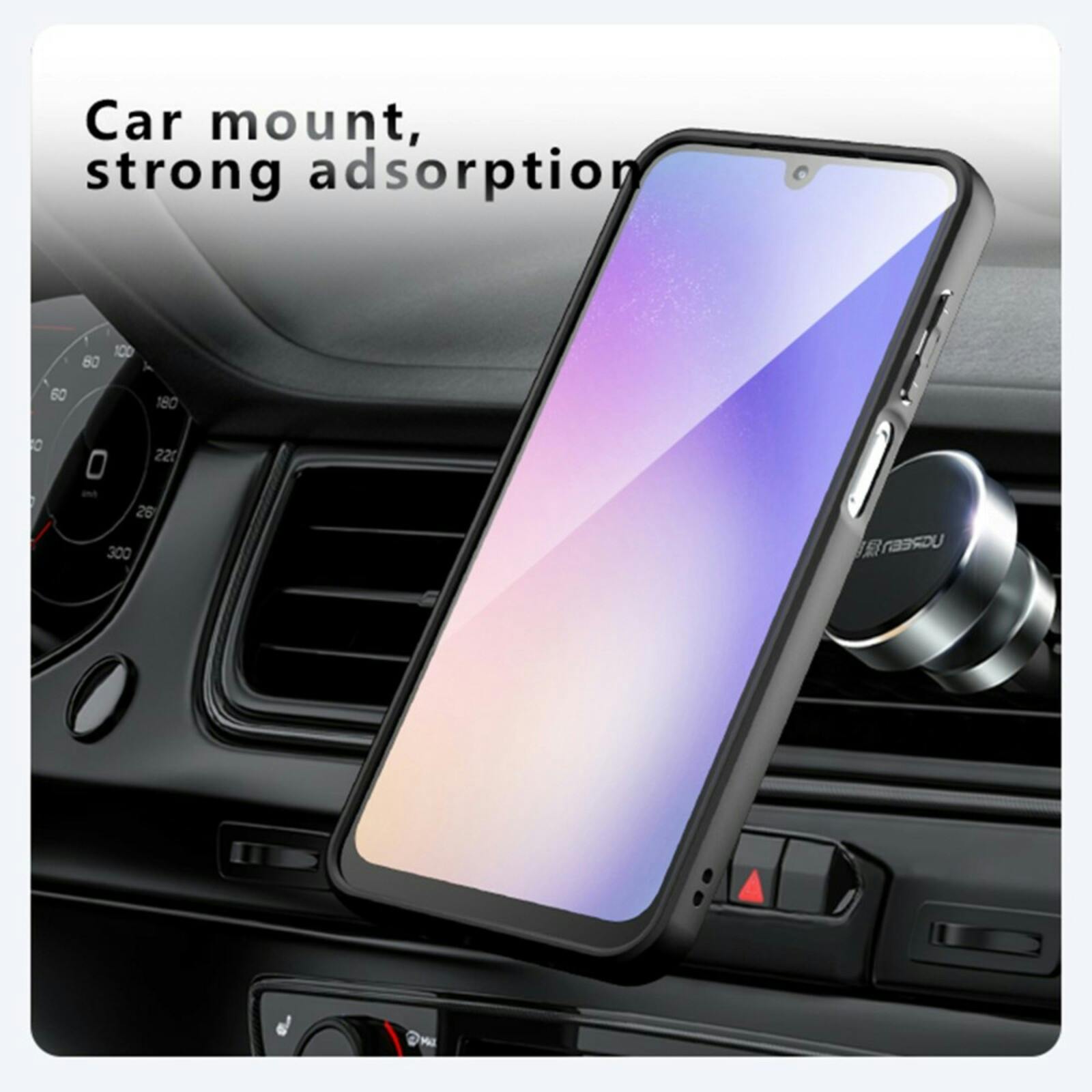 Mocaa Samsung Galaxy A16 Slim Anti-Shock Magsafe Hoesje Zwart