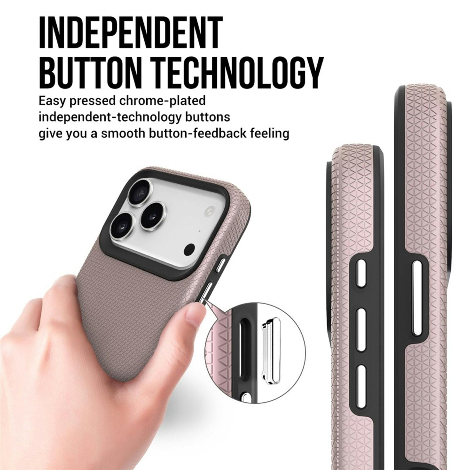 Mocaa Apple iPhone 17 Pro Rugged MagSafe Hoesje Roze