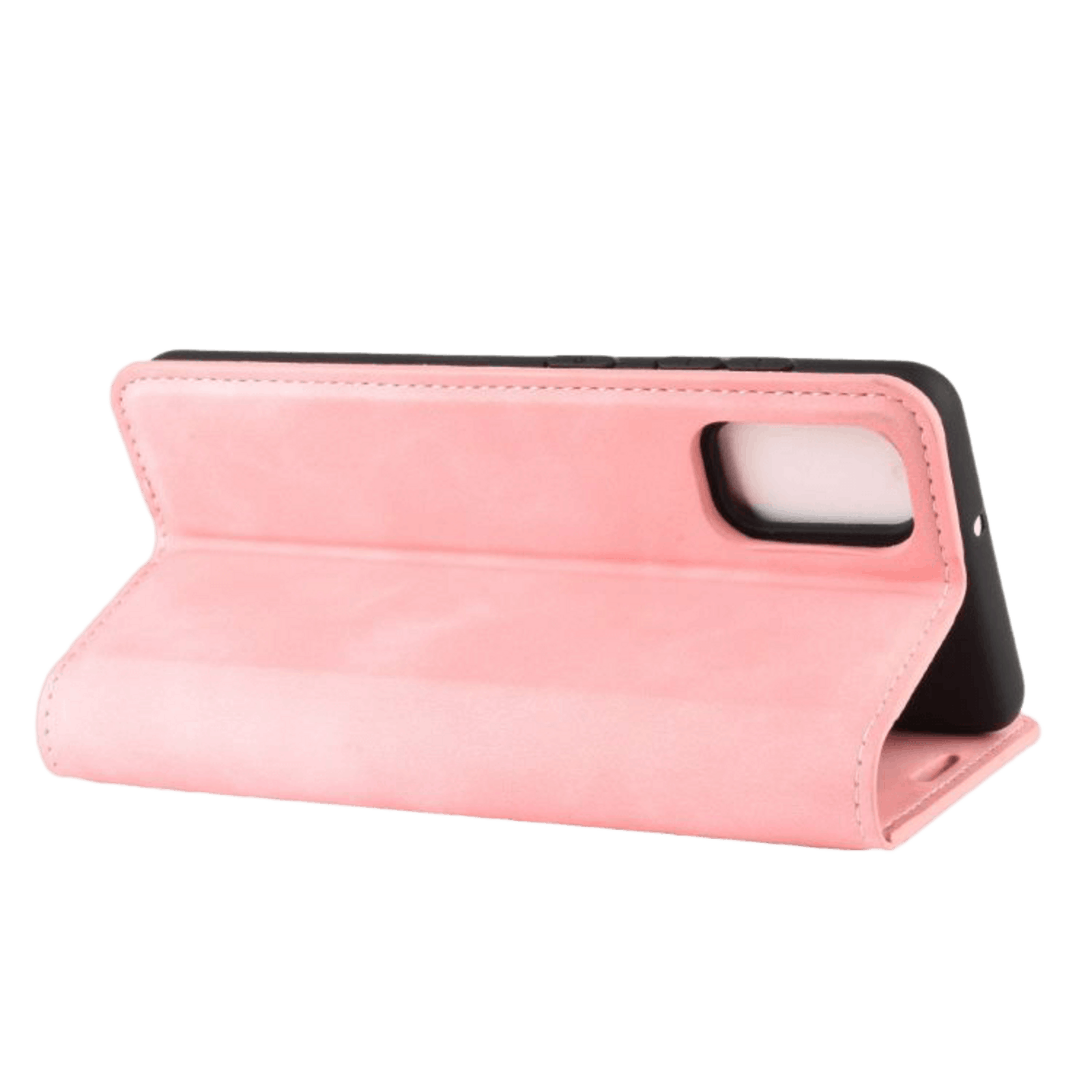 Mocaa Samsung Galaxy A41 Magnetisch Slim Fit Bookcase Hoesje Roze