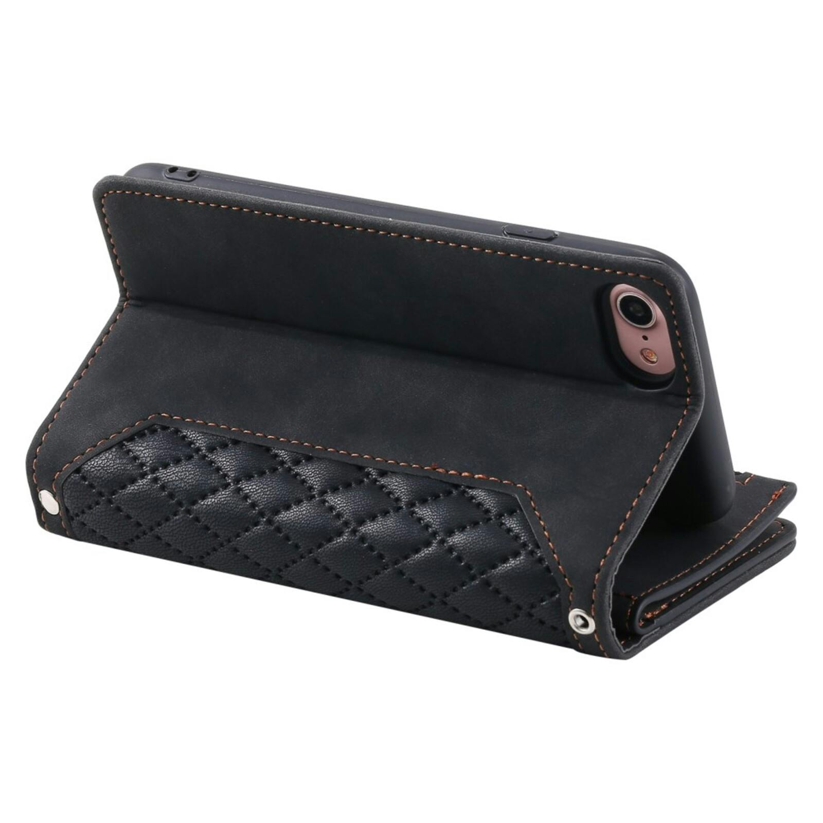 TwoTone Apple iPhone 16e Wallet Hoesje Zwart