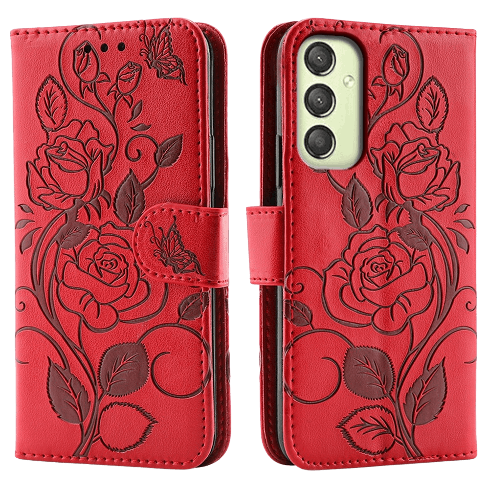 Mocaa Samsung A17 (5G) / A16 (5G) / A26 5G Bookcase Gravure Rozen Rood