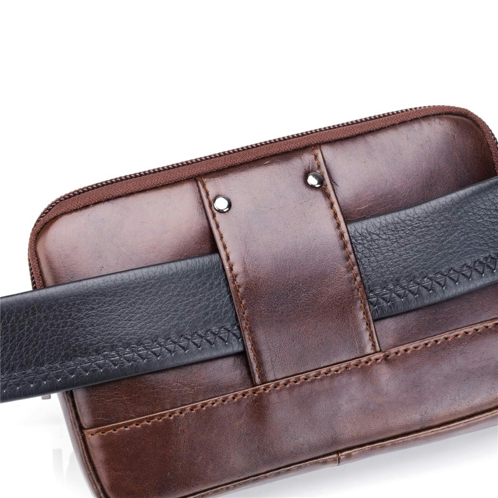 Bullcaptain Horizontal Leather Smartphone Pouch Bruin L