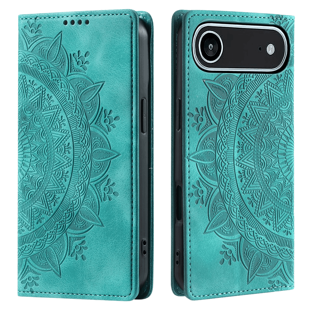 Comfycase Apple iPhone 17 Air Soft Mandala Bookcase Groen