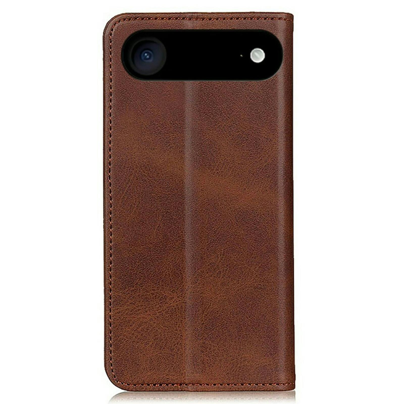 CaseBody Apple iPhone 17 Air Real Leather Wallet Hoesje Bruin