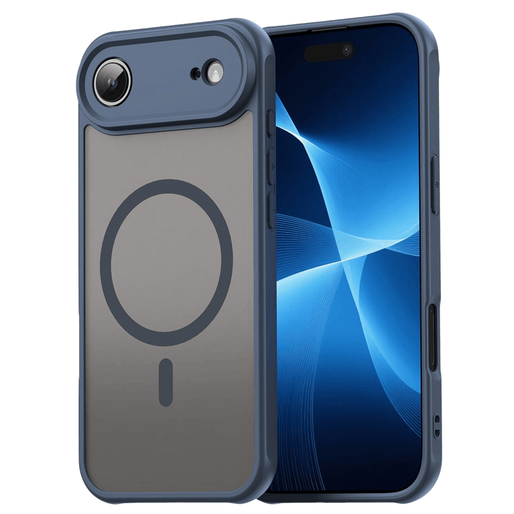 Mocaa Apple iPhone 17 Air Slim Anti-Shock MagSafe Hoesje Blauw