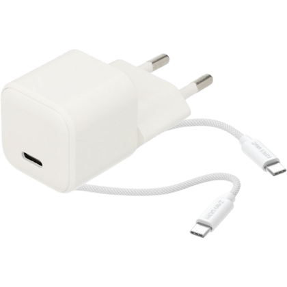 Musthavz Nano Charger 30W + USB-C Kabel Wit - Voorkant