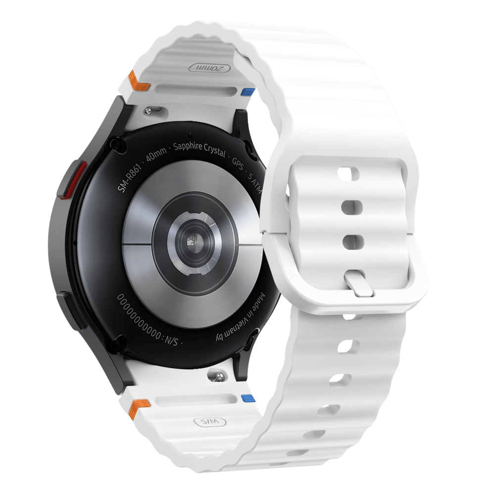 Mocaa Samsung Galaxy Watch Wave Bandje Wit