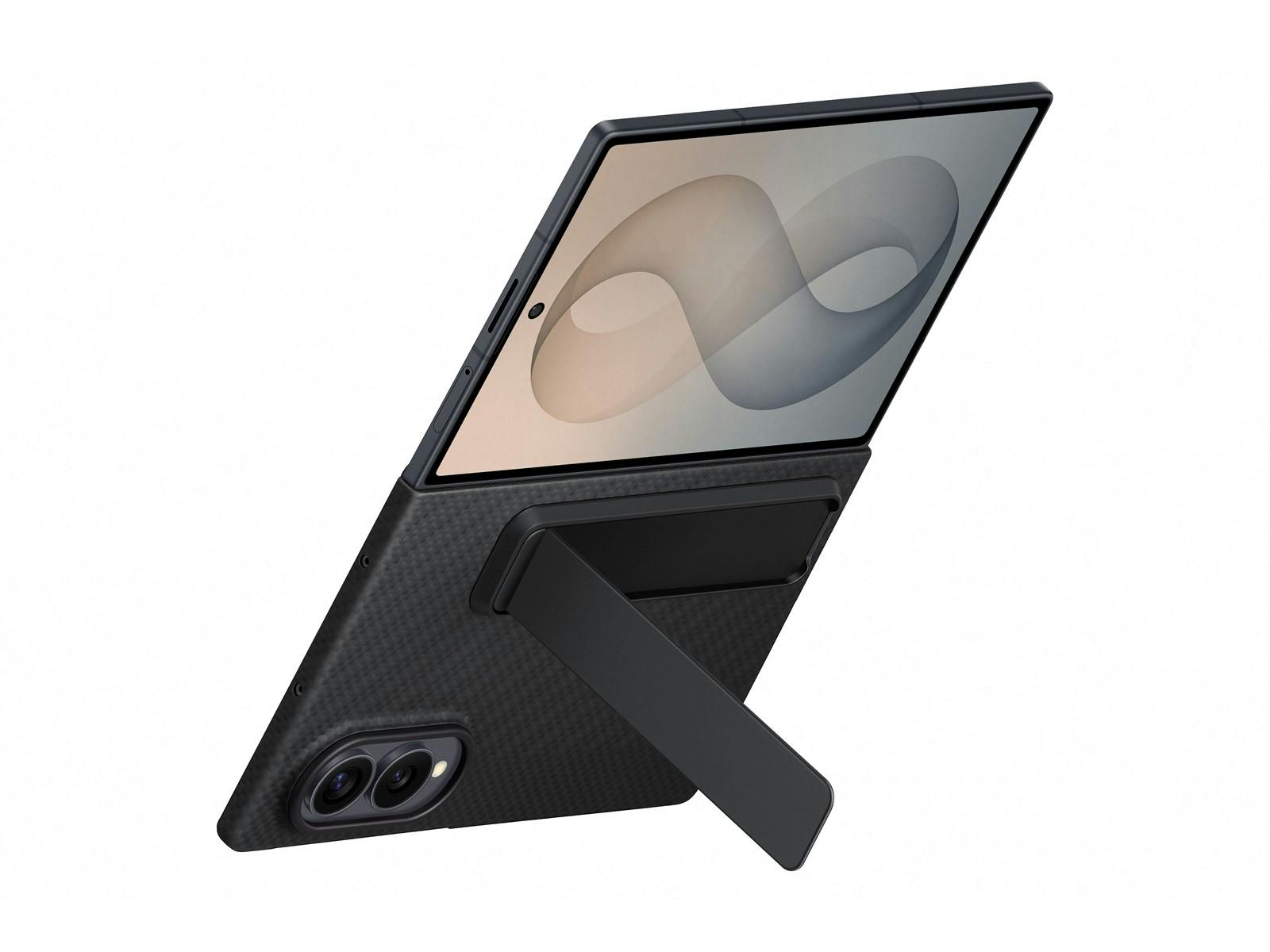 Samsung Galaxy Z Fold8 Carbon Standing Case Zwart