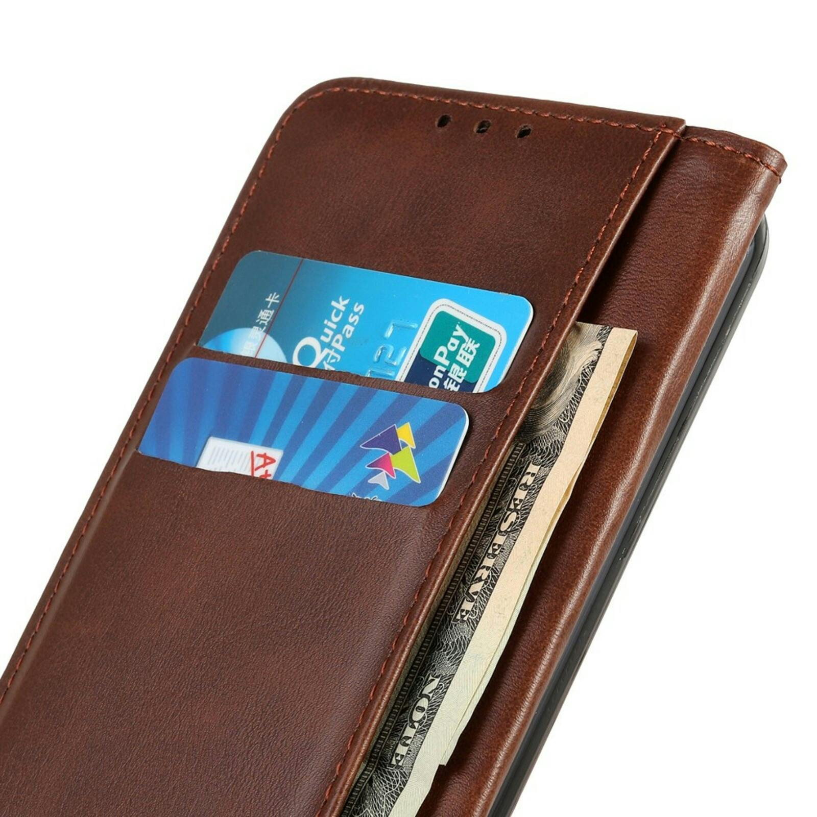 CaseBody Google Pixel 8a Real Leather Wallet Hoesje Bruin