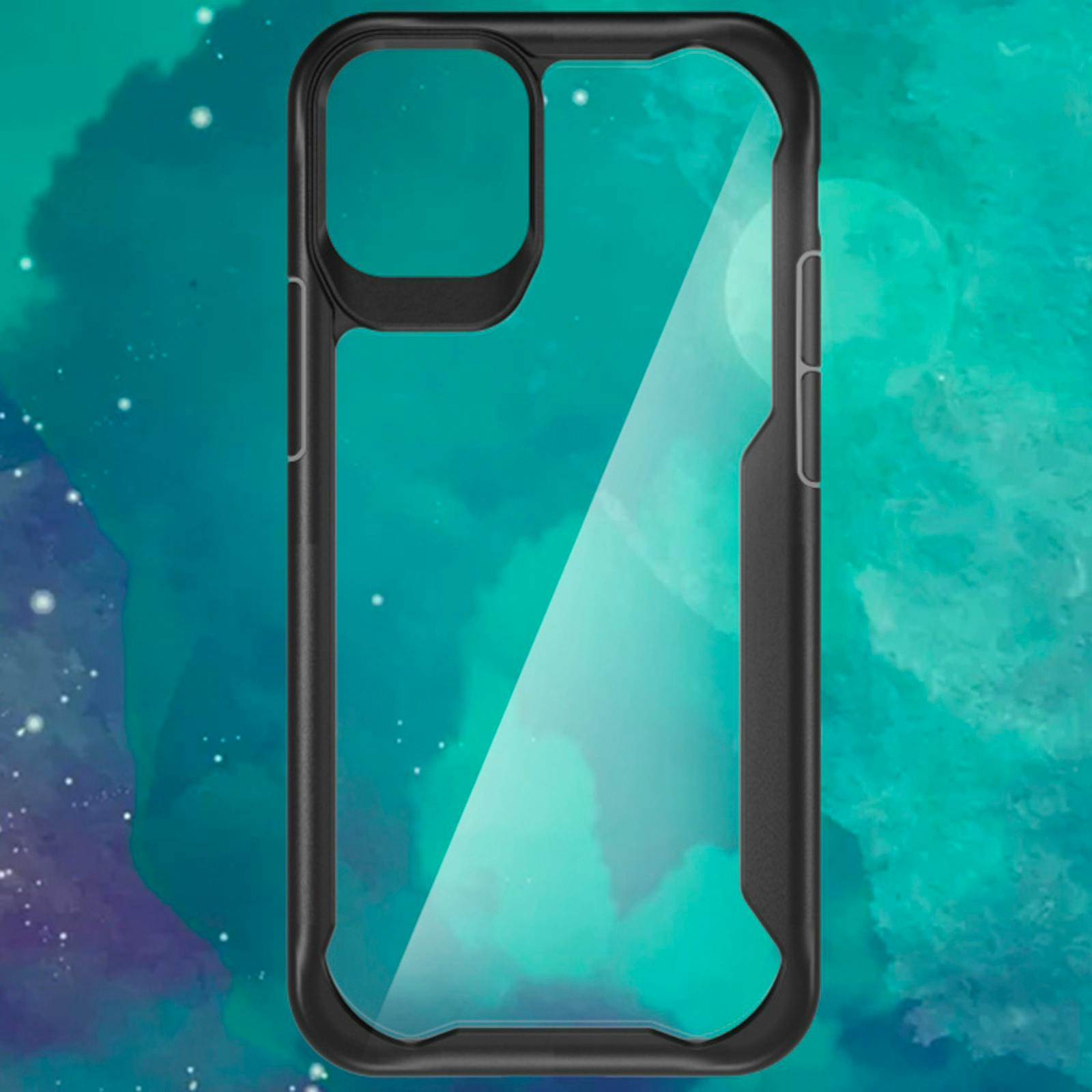 CaseBody iPhone 12 Pro Max Anti-Val Schokbestendig Slank Luxe Hoesje Zwart