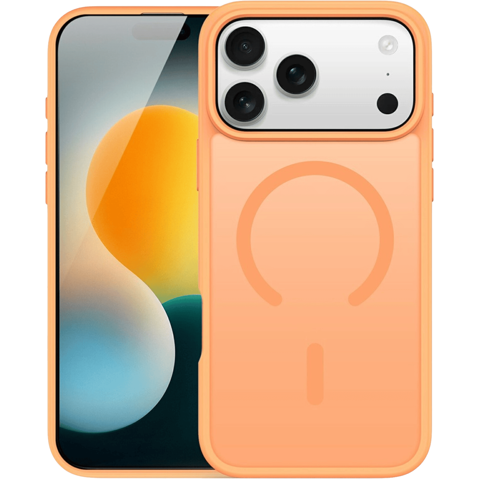 DUX DUCIS iPhone 17 Pro Max Mat Yind MagSafe Hoesje Oranje - Voorkant
