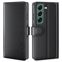 Fonexio Samsung Galaxy S23 Luxe Lederen Book Case Zwart