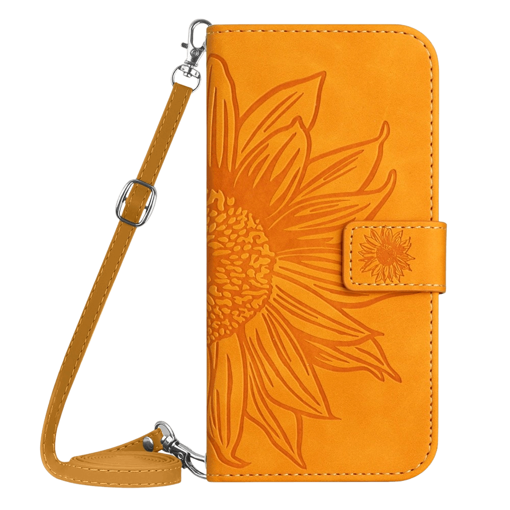 Mocaa Apple iPhone 17 Pro Max Sunflower Bookcase met Koord Geel