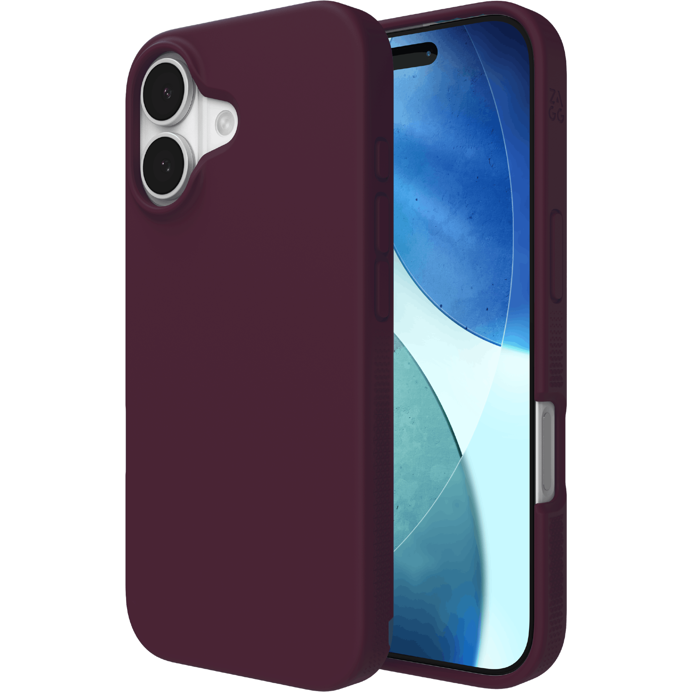 ZAGG iPhone 17 MagSafe Manhattan Case Burgundy - Voorkant