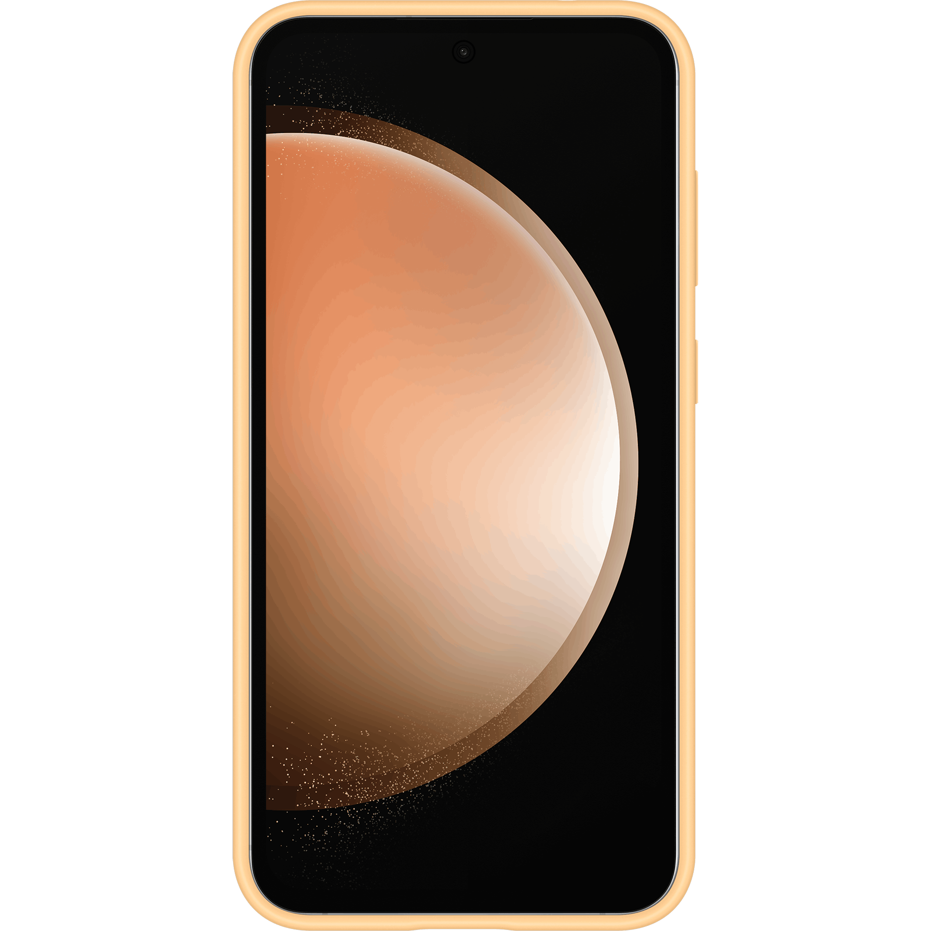 Samsung Galaxy S23 FE Siliconen Hoesje Oranje - Voorkant